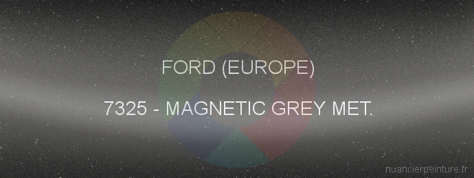 Peinture Ford (europe) 7325 Magnetic Grey Met.