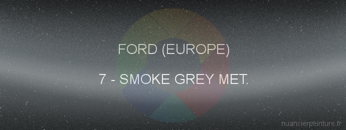Peinture Ford (europe) 7 Smoke Grey Met.