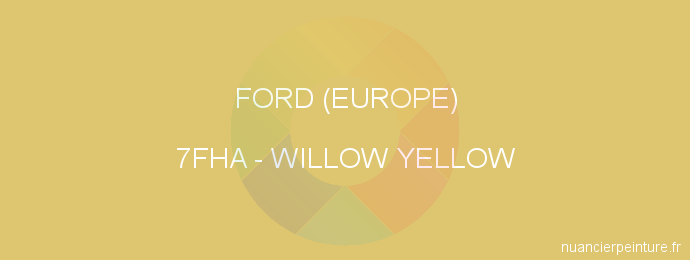 Peinture Ford (europe) 7FHA Willow Yellow
