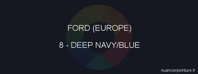 Peinture Ford (europe) 8 Deep Navy/blue