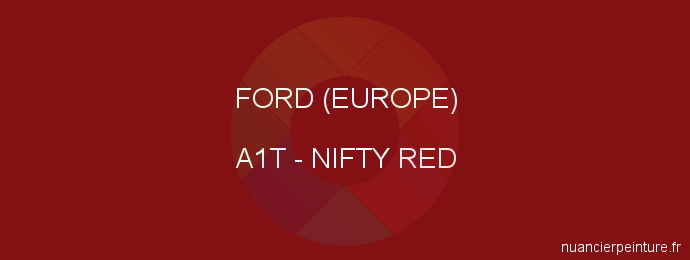 Peinture Ford (europe) A1T Nifty Red