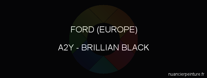 Peinture Ford (europe) A2Y Brillian Black
