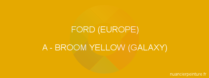 Peinture Ford (europe) A Broom Yellow (galaxy)