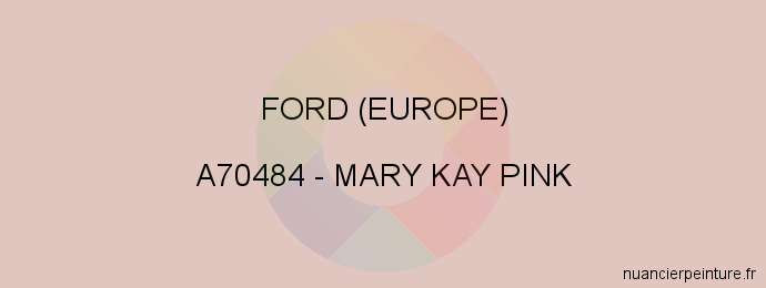 Peinture Ford (europe) A70484 Mary Kay Pink