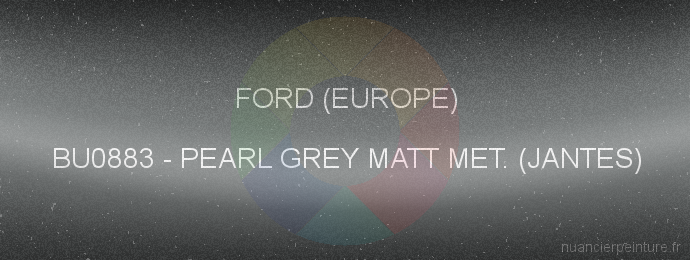 Peinture Ford (europe) BU0883 Pearl Grey Matt Met. (jantes)