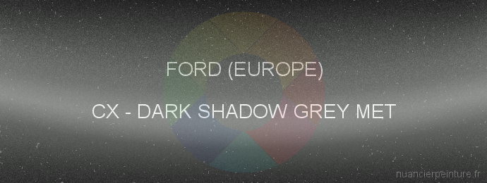 Peinture Ford (europe) CX Dark Shadow Grey Met