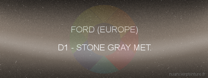 Peinture Ford (europe) D1 Stone Gray Met.