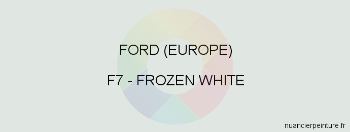 Peinture Ford (europe) F7 Frozen White