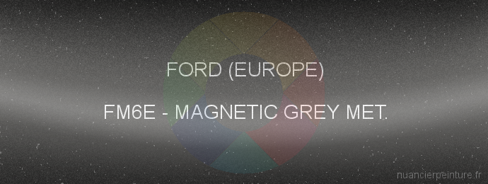 Peinture Ford (europe) FM6E Magnetic Grey Met.
