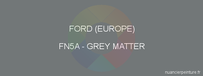 Peinture Ford (europe) FN5A Grey Matter