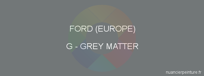 Peinture Ford (europe) G Grey Matter