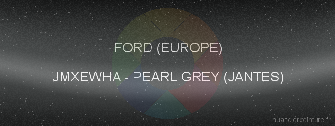 Peinture Ford (europe) JMXEWHA Pearl Grey (jantes)