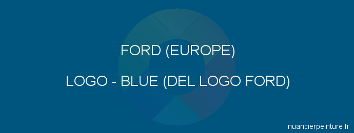 Peinture Ford (europe) LOGO Blue (del Logo Ford)