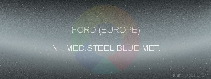 Peinture Ford (europe) N Medium Steel Blue Met.
