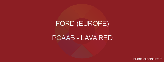 Peinture Ford (europe) PCAAB Lava Red