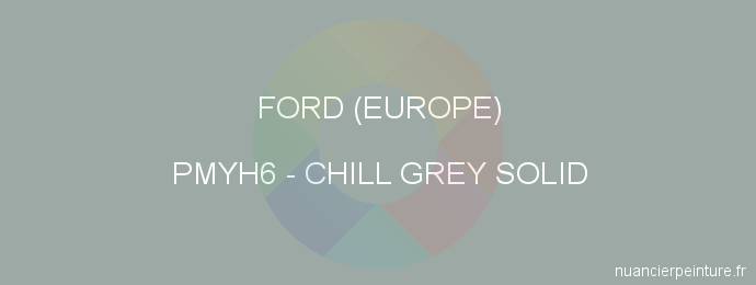 Peinture Ford (europe) PMYH6 Chill Grey Solid
