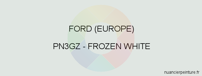 Peinture Ford (europe) PN3GZ Frozen White