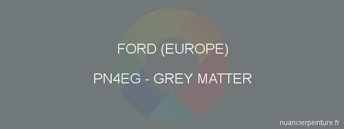 Peinture Ford (europe) PN4EG Grey Matter