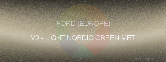 Peinture Ford (europe) V9 Light Nordic Green Met.