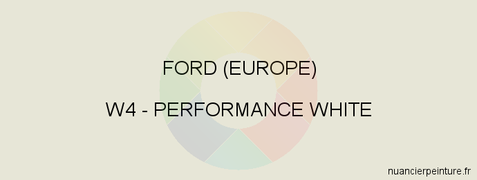 Peinture Ford (europe) W4 Performance White