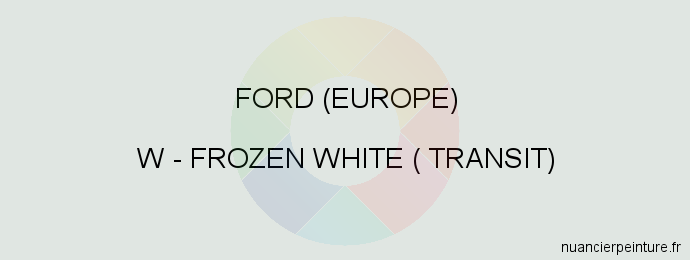 Peinture Ford (europe) W Frozen White ( Transit)