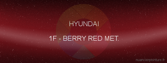 Peinture Hyundai 1F Berry Red Met.