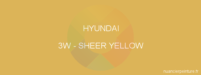 Peinture Hyundai 3W Sheer Yellow