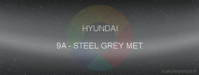Peinture Hyundai 9A Steel Grey Met.