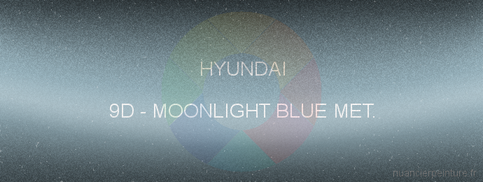 Peinture Hyundai 9D Moonlight Blue Met.