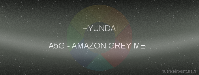 Peinture Hyundai A5G Amazon Grey Met.