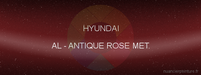 Peinture Hyundai AL Antique Rose Met.