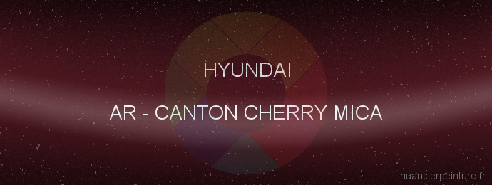 Peinture Hyundai AR Canton Cherry Mica