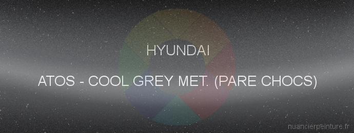 Peinture Hyundai ATOS Cool Grey Met. (pare Chocs)