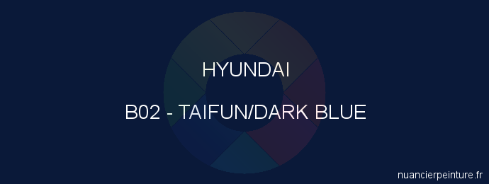 Peinture Hyundai B02 Taifun/dark Blue