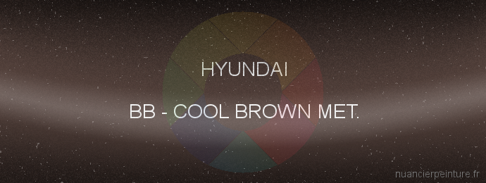 Peinture Hyundai BB Cool Brown Met.