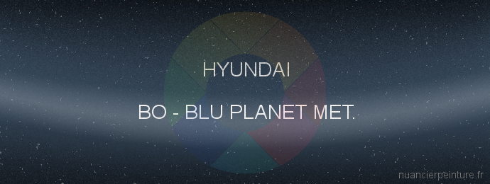 Peinture Hyundai BO Blu Planet Met.
