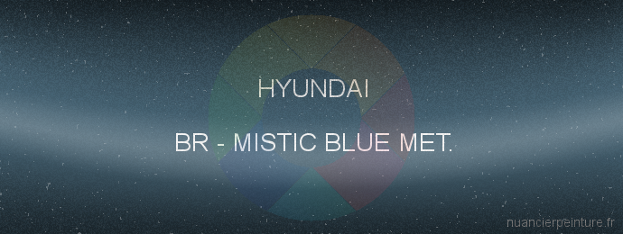 Peinture Hyundai BR Mistic Blue Met.