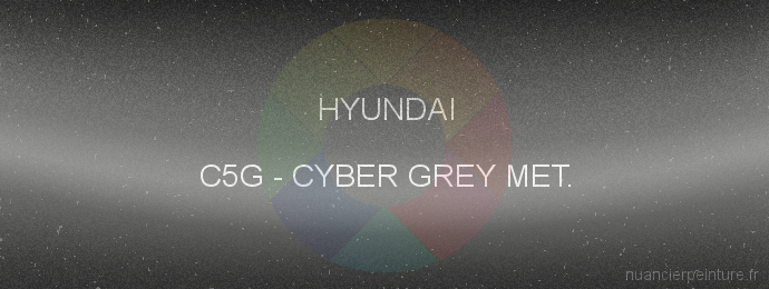 Peinture Hyundai C5G Cyber Grey Met.