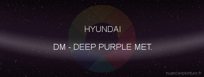 Peinture Hyundai DM Deep Purple Met.