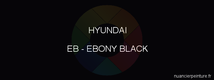 Peinture Hyundai EB Ebony Black