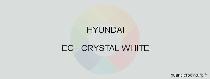 Peinture Hyundai EC Crystal White