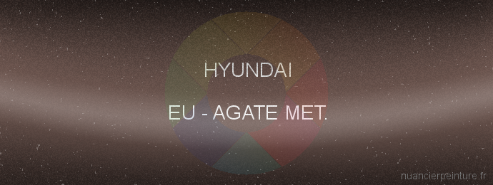 Peinture Hyundai EU Agate Met.