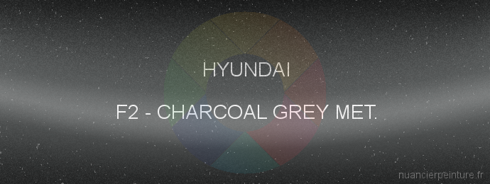Peinture Hyundai F2 Charcoal Grey Met.