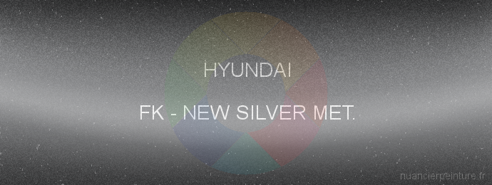 Peinture Hyundai FK New Silver Met.