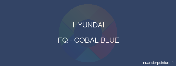 Peinture Hyundai FQ Cobal Blue