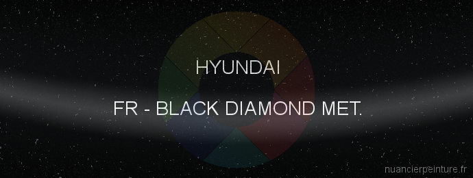 Peinture Hyundai FR Black Diamond Met.