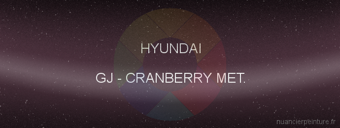 Peinture Hyundai GJ Cranberry Met.