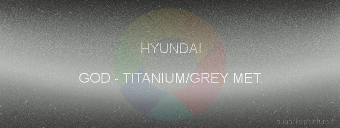 Peinture Hyundai GOD Titanium/grey Met.