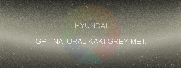Peinture Hyundai GP Natural Kaki Grey Met.