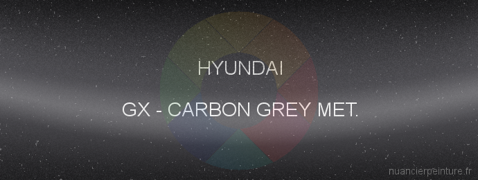 Peinture Hyundai GX Carbon Grey Met.